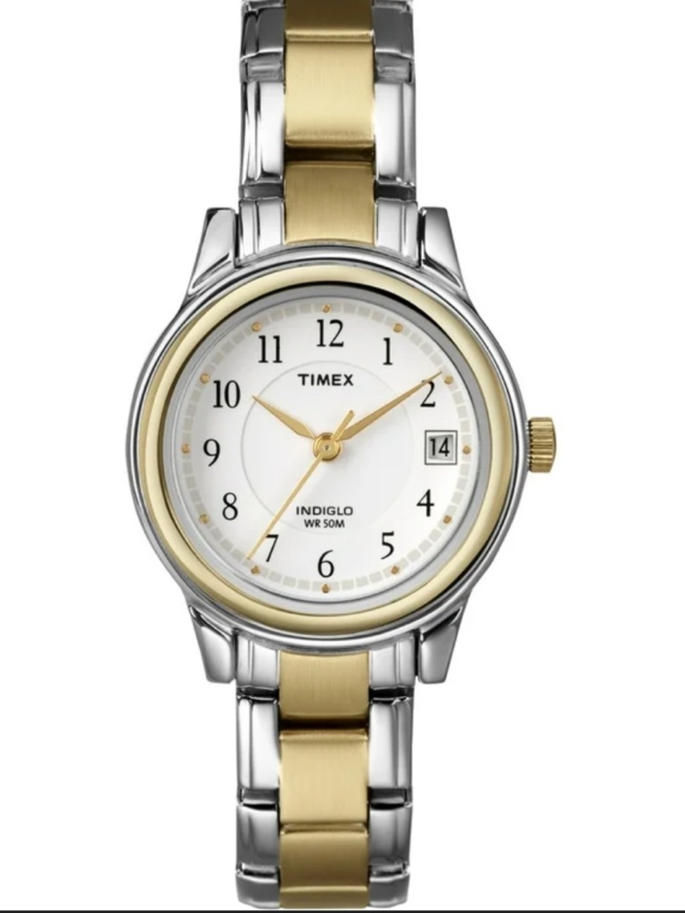 Timex Women's Porter Street Two-Tone/White 26mm Casual Watch, Expansion Band